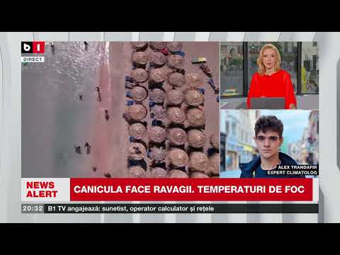 ALEX TRANDAFIR, EXPERT CLIMATOLOG, DESPRE VALUL DE CANICULĂ DIN EUROPA. Știri B1TV_11 iunie 2024