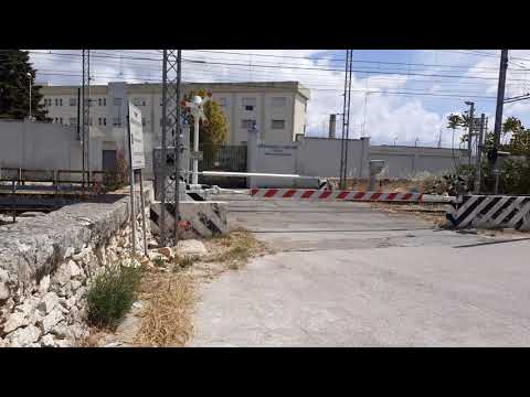 FSE:Mungivacca Passaggio a livello con Fs64 e transito di Newag ETR322 003