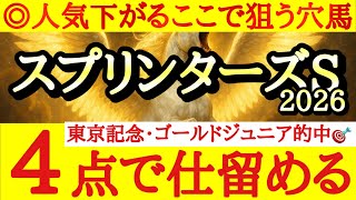 【スプリンターズステークス2026】最終予想！！◎は想定する展開が大歓迎で人気落ちているここで狙いたいあの穴馬！