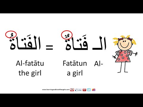 Definite and Indefinite Nouns in Arabic, Sun and Moon Letters, Grammar Lesson (1)