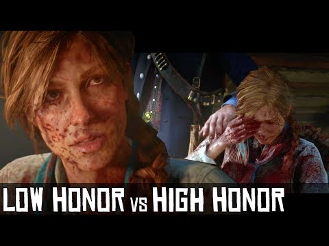 Low Honor vs High Honor - Sadie Adler Gets Revenge For Her Husband (Mrs. Sadie Adler, Widow) RDR2