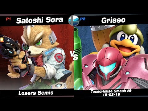 TecnoHouse #9: TLP | Satoshi Sora (Fox) vs RT+Griseo (King Dedede, Samus) - Losers Semis