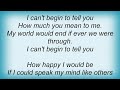 Willie Nelson - I Can't Begin To Tell You Lyrics