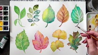 Watercolor Leaves: Every Technique You