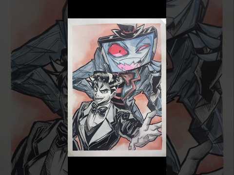 Vox Human #art #animeart #anime #vox #hazbinhotel #hazbinhotelvox #vivziepop #shorts