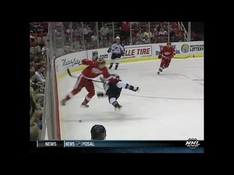 2008 Playoffs: Col @ Det - Game 1 Highlights (TSN)
