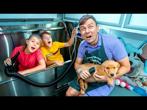 Dog Grooming Car for Luke and Four Colors House with Alice