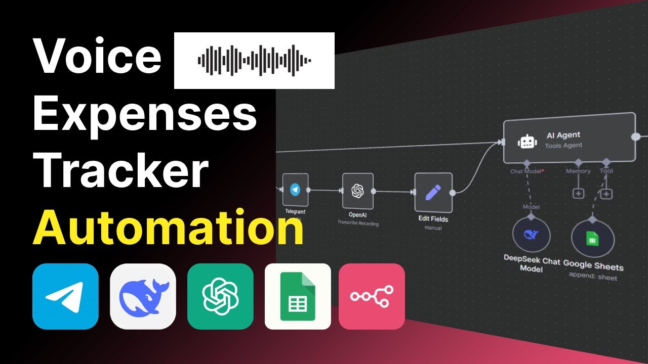n8n AI Agent Automation: Voice Expenses Tracker Beginner’s Guide