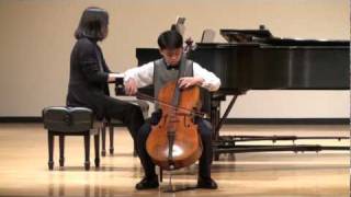 J.C.Bach Cello Concerto in C minor, 1st movement, played by Nathan Le