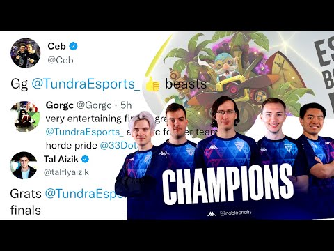 Tundra Esports are your Esl One Fall 2021 Bootcamp Edition | Dota Community Reactions