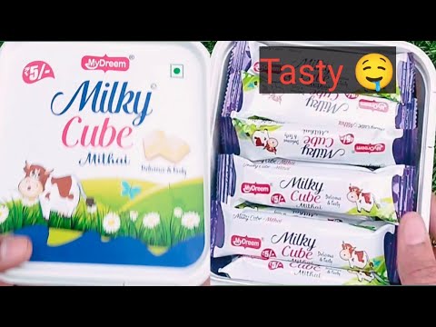 ® Milky cube delicious chocolate |milk chocolate taste 😋 | full box unboxing #trending #review #milk