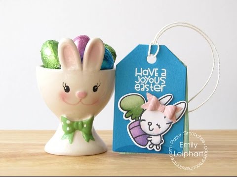 {Paper Smooches} Easter Gift Tag with Baby Bow Die