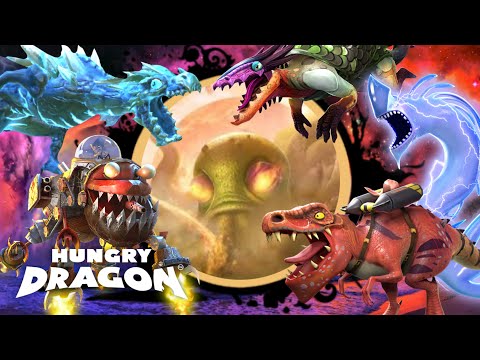 OCTONI BOSS vs ALL LEGENDARY DRAGONS - HUNGRY DRAGON | KAIJU GAMER PH