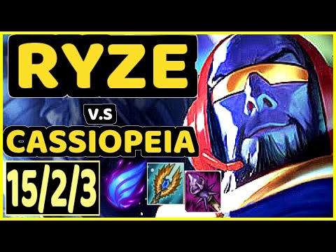GOKU (RYZE) vs CASSIOPEIA - 15/2/3 KDA MID GAMEPLAY - BR Ranked GRANDMASTER