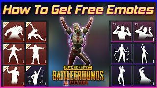 HOW TO UNLOCK FREE EMOTES IN PUBG MOBILE NEW TRICK 100% WORKING