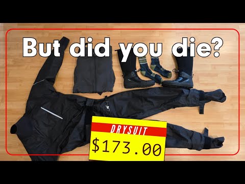 Drysuit Testing in 39F water/air - Cheapest Drysuit I could Find on Aliexpress