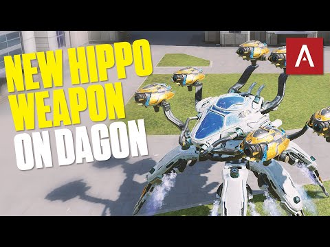 War Robots - Dagon With New Weapon Hippo | How Much Damage Does This Setup Do?