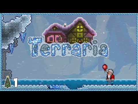 Terraria 1.3.5 Christmas Let's Play - Day 1 (Santa's Coming!)