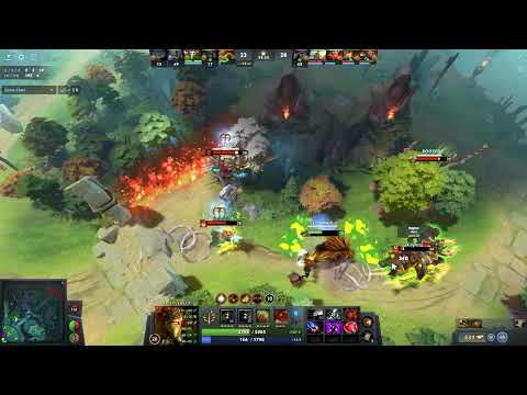 Bristleback - 1 man army 1v4 against Marci, Axe, Mars & Chen - living on nothing killing on nothing!