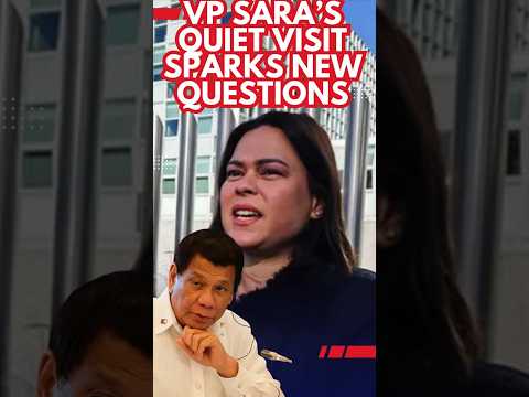 VP Sara’s Quiet Visit Sparks New Questions #philippinepolitics #rodrigoduterte #icc #breakingnewsph