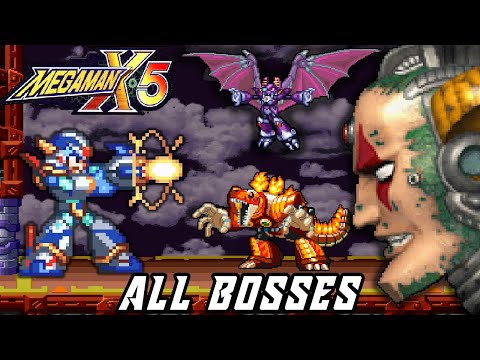 Mega Man X5 - All Bosses (X | No Damage | Xtreme)