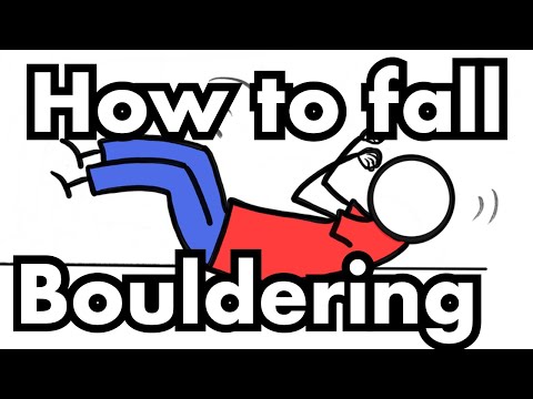 How To Fall When Indoor Bouldering [ T-Rex, Turtle, Roll ]