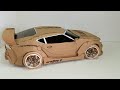 How To Make Cardboard Car Toyota Supra Amazing DIY Cardboard Crafts