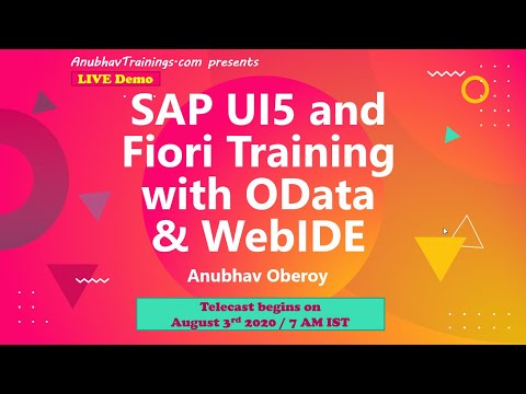 SAP UI5 and Fiori LIVE Training demo | 4th April 2022 7 AM IST | NEW LIVE Batch with Latest topics
