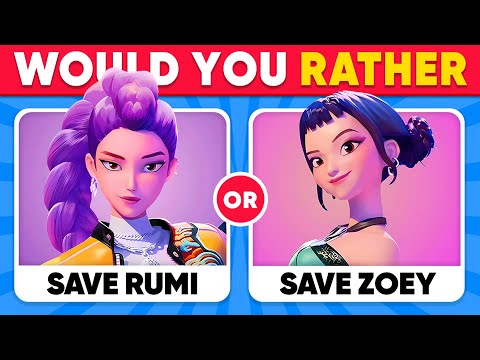 Would You Rather - KPop Demon Hunters 🎵🔥😈 Jinu, Rumi, Zoey, Mira, Saja Boys | Daily Quiz