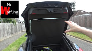 How to Remove and Install Load Cover Parcel Shelf on Porsche Panamera