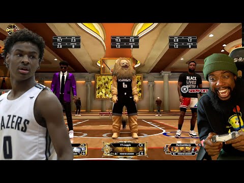 Playing Park w/ Bronny! Hilarious Streaks! NBA 2K20 Park