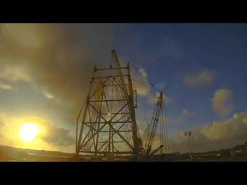 EnBW Hohe See Offshore Wind Farm - Upending substation jacket @ Smulders