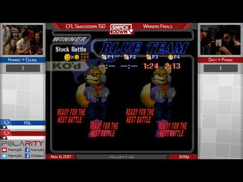 CFL Smackdown 150 Melee - Harriet + Colbol vs Oaty + Panda - Doubles Winners Finals