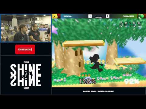 Shine 2019 - Fireblaster (Yoshi) Vs. Shalaka (Pikachu) Super Smash Bros. Losers Semis