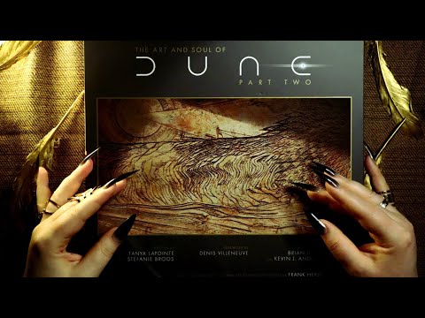 ASMR Book Page Turning, Tracing, Tapping 📙 The Art and Soul of Dune Part  Two ✨ Whispering