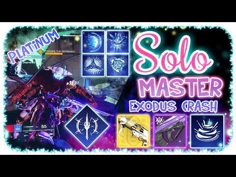 Solo 1280 Ordeal Master Nightfall Warlock - Exodus Crash - Destiny 2 - Commentary ( No Anarchy )