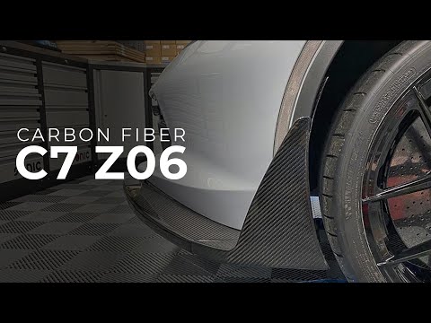 Corvette Carbon Fiber Bonanza: APR Performance Front Lip, Undertray, and Hood Vents