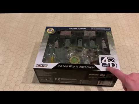 Unboxing the Wizkids 4D Terrain Jungle Miniatures Set from WizKids