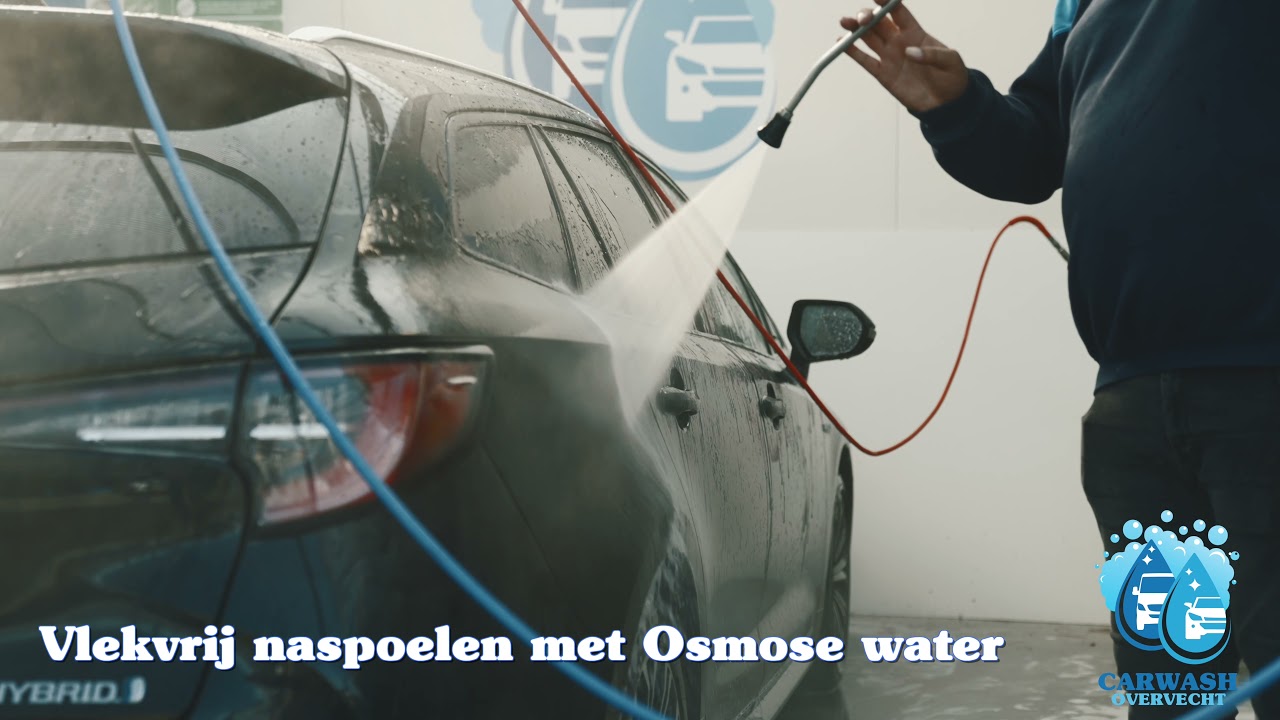 Vlekvrij naspoelen met osmosewater