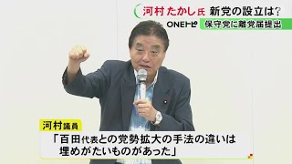 “新党”設立に向かうか…河村たかし衆院議員が日本保守党へ離党届提出「百田代表との違いは埋めがたく」