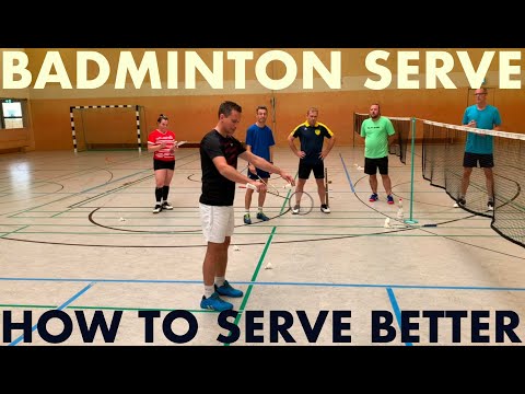 Badminton How To Serve (Badminton Aufschlag / Angabe erklärt - Badminton Service in Doubles)