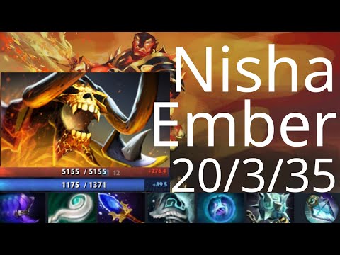Nisha Ember Spirit vs Clinkz, Weaver, Timbersaw - OG vs Secret g3 DPC dota2