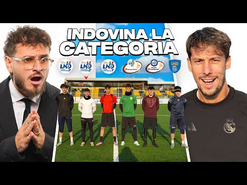 ⚽🔎 INDOVINA LA CATEGORIA del CALCIATORE in INCOGNITO! | con SERGIO CRUZ