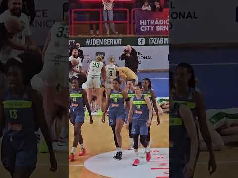 Žabiny Brno vs USK Praha finále druhý zápas. 22.4.2024 konec zápasu a vítězství Žabin!