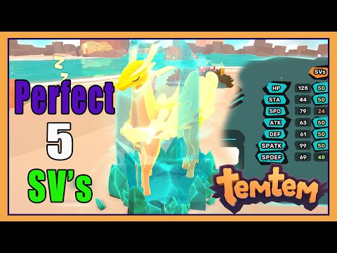Temtem: Luma ☆Shiny★ Oceara Captured Insane 5 Perfect SV's + Hydrologist Trait - Saipark