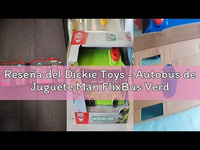 Vídeo relacionado con Dickie Toys - Autobús de Juguete Man FlixBus Verde, 27cm, Autocar con Función de Dirección, A Partir de 3 años (203744015)