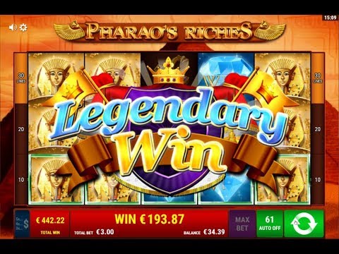 Pharao's Riches slot "Legendary Win" - Gamomat