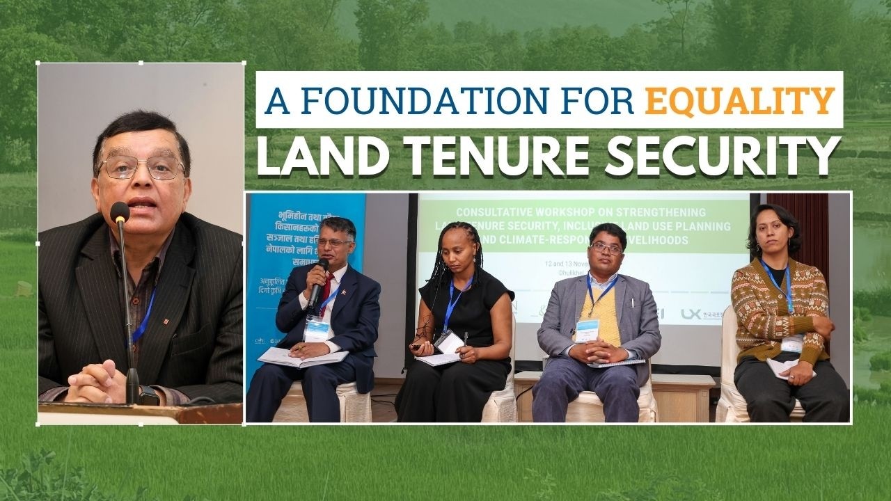 PANEL DISCUSSION ON LAND TENURE SECURITY IN NEPAL || #L4ACT || UN-Habitat Nepal