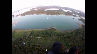preview picture of video 'Paramotor flight Stockholm Berga'