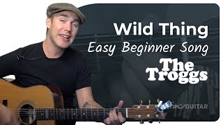 Wild Thing - The Troggs (Easy Songs Beginner Guitar Lesson BS-210) How to play